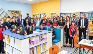 Gedik Yatırım’ın öğrencilere hediye ettiği üçüncü kütüphane Kayseri’de açıldı