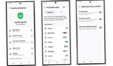 Samsung Galaxy’nin Güvenlik ve Gizlilik Panosu sayesinde kişisel verilerin kontrolü tamamen kullanıcının elinde