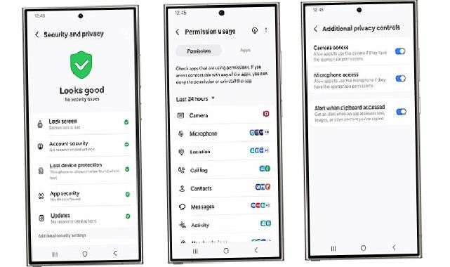 Samsung Galaxy’nin Güvenlik ve Gizlilik Panosu sayesinde kişisel verilerin kontrolü tamamen kullanıcının elinde