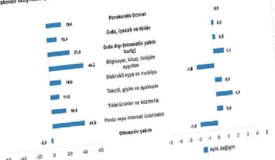 Tüik: Ticaret satış hacmi yıllık %10,5 arttı, perakende satış hacmi yıllık %19,4 arttı